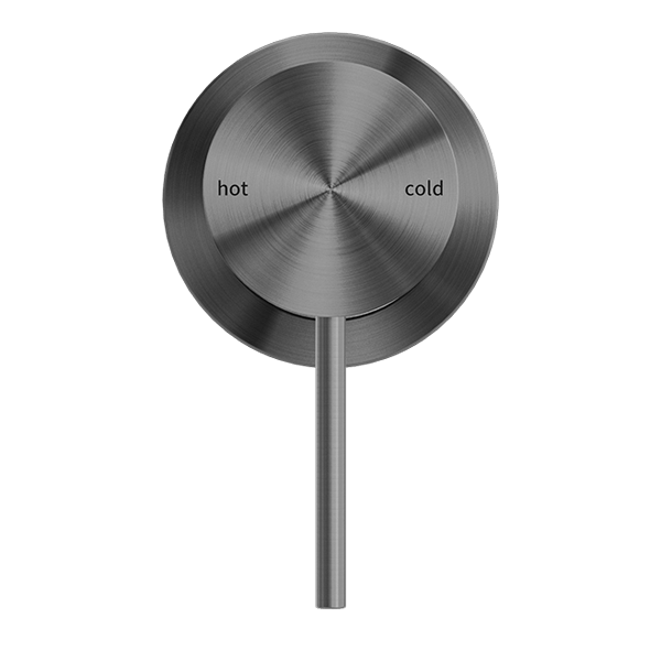 MECCA VALVE KIT SINGLE HANDLE SHOWER VALVE BODY REPLACEMENT SINGLE FUNCTION ROUGH-IN VALVE WITH 60MM PLATE GUN METAL (NR221911hGM)