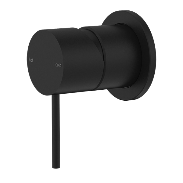 MECCA VALVE KIT SINGLE HANDLE SHOWER VALVE BODY REPLACEMENT SINGLE FUNCTION ROUGH-IN VALVE WITH 60MM PLATE MATTE BLACK (NR221911hMB)