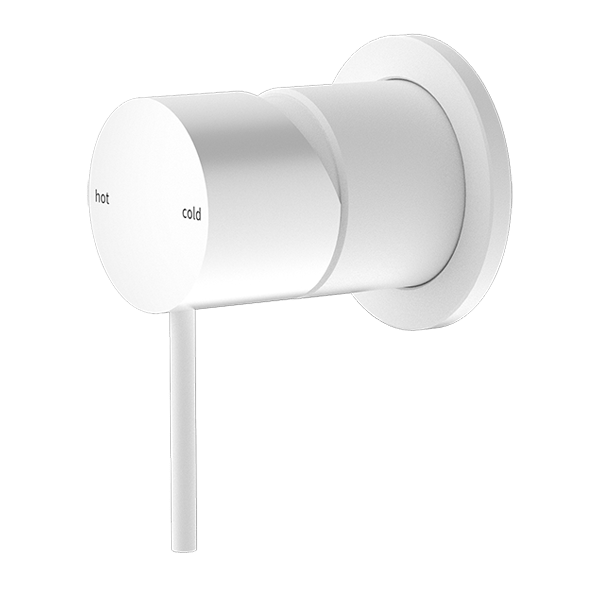 MECCA VALVE KIT SINGLE HANDLE SHOWER VALVE BODY REPLACEMENT SINGLE FUNCTION ROUGH-IN VALVE WITH 60MM PLATE MATTE WHITE (NR221911hMW)