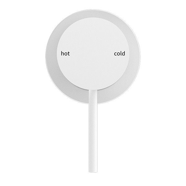 MECCA VALVE KIT SINGLE HANDLE SHOWER VALVE BODY REPLACEMENT SINGLE FUNCTION ROUGH-IN VALVE WITH 60MM PLATE MATTE WHITE (NR221911hMW)