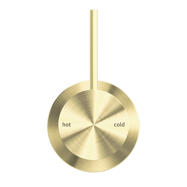 MECCA SHOWER MIXER VALVE KIT SINGLE HANDLE SHOWER VALVE BODY REPLACEMENT WITH 60MM PLATE HANDLE UP BRUSHED GOLD (NR221911jBG)