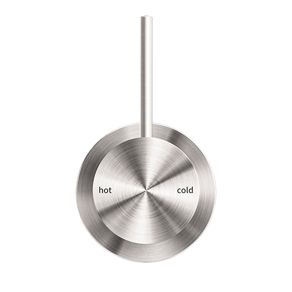 MECCA SHOWER MIXER VALVE KIT SINGLE HANDLE SHOWER VALVE BODY REPLACEMENT WITH 60MM PLATE HANDLE UP BRUSHED NICKEL (NR221911jBN)