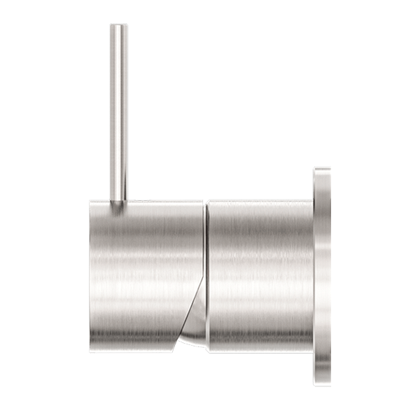 MECCA SHOWER MIXER VALVE KIT SINGLE HANDLE SHOWER VALVE BODY REPLACEMENT WITH 60MM PLATE HANDLE UP BRUSHED NICKEL (NR221911jBN)