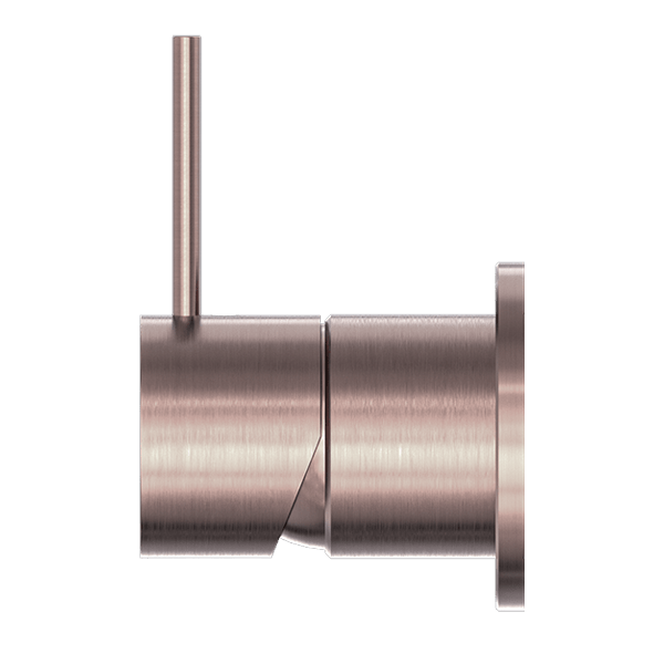 MECCA SHOWER MIXER VALVE KIT SINGLE HANDLE SHOWER VALVE BODY REPLACEMENT WITH 60MM PLATE HANDLE UP BRUSHED BRONZE (NR221911jBZ)