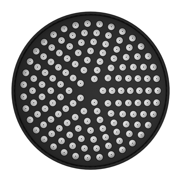 YORK 200MM SHOWER HEAD MATTE BLACK (NR508094MB)
