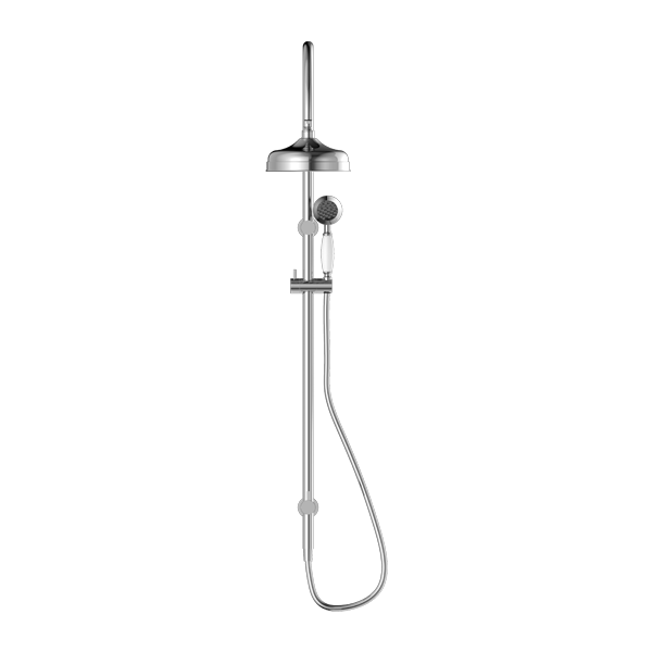 YORK TWIN SHOWER WITH WHITE PORCELAIN HAND SHOWER CHROME (NR69210501CH)