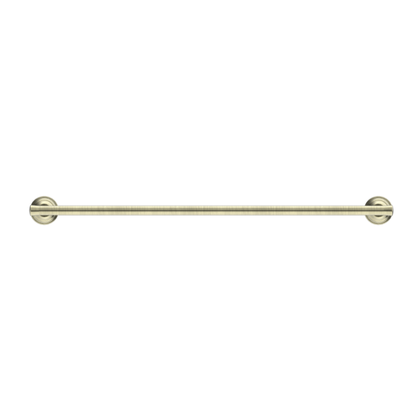 YORK SINGLE TOWEL RAIL 600MM AGED BRASS (NR6924AB)