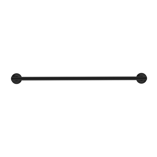 YORK SINGLE TOWEL RAIL 600MM MATTE BLACK (NR6924MB)