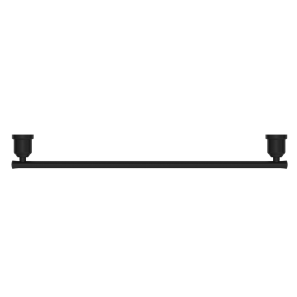 YORK SINGLE TOWEL RAIL 600MM MATTE BLACK (NR6924MB)