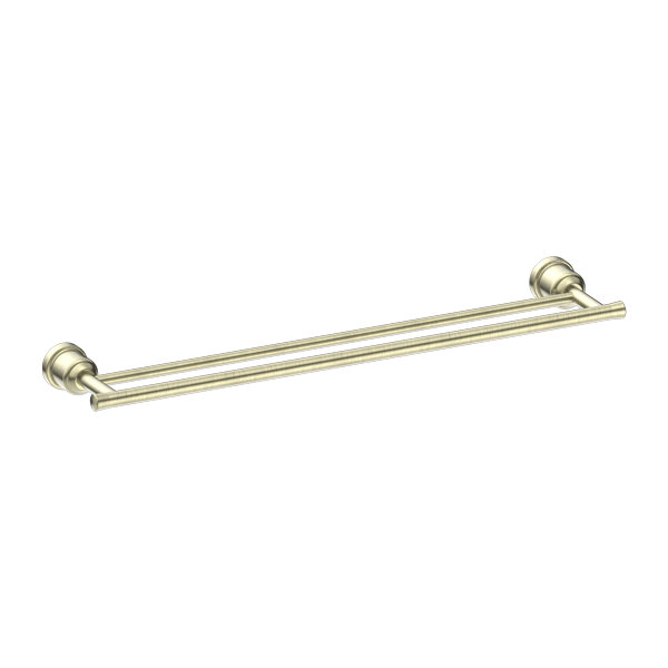 YORK DOUBLE TOWEL RAIL 600MM AGED BRASS (NR6924dAB)
