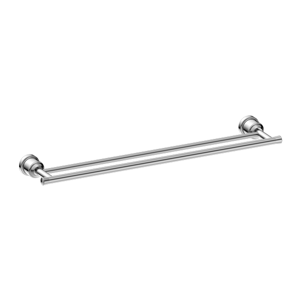 YORK DOUBLE TOWEL RAIL 600MM CHROME (NR6924dCH)