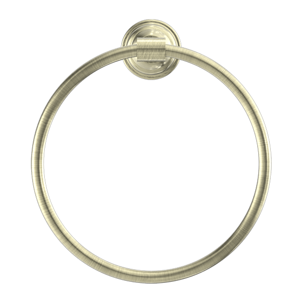 YORK TOWEL RING AGED BRASS (NR6980AB)