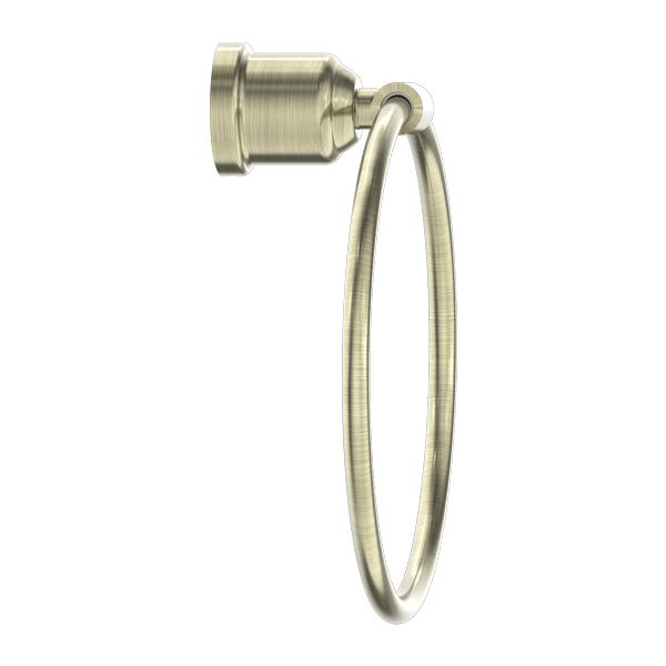 YORK TOWEL RING AGED BRASS (NR6980AB)