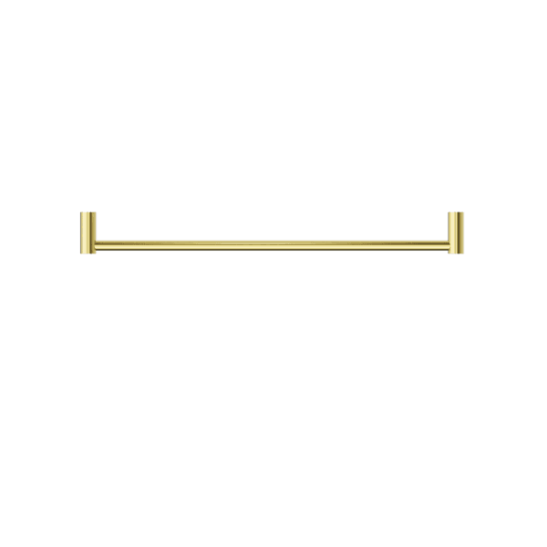 NEW MECCA SINGLE TOWEL RAIL 600MM BRUSHED GOLD (NR2324BG)