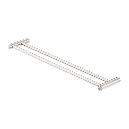 NEW MECCA DOUBLE TOWEL RAIL 600MM BRUSHED NICKEL (NR2324dBN)