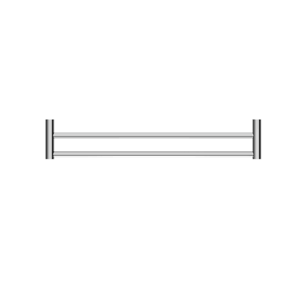 NEW MECCA DOUBLE TOWEL RAIL 800MM CHROME (NR2330dCH)