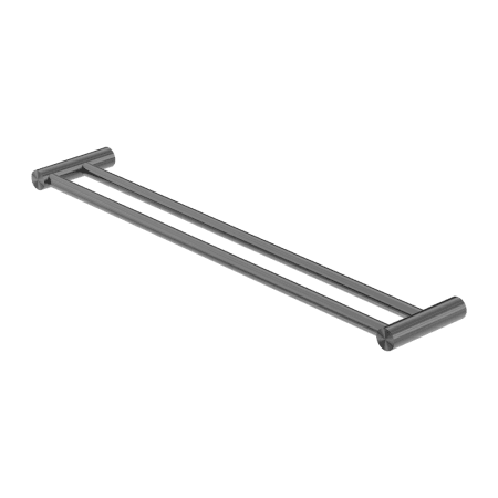 NEW MECCA DOUBLE TOWEL RAIL 600MM GUN METAL (NR2324dGM)