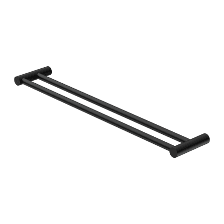 NEW MECCA DOUBLE TOWEL RAIL 600MM MATTE BLACK (NR2324dMB)