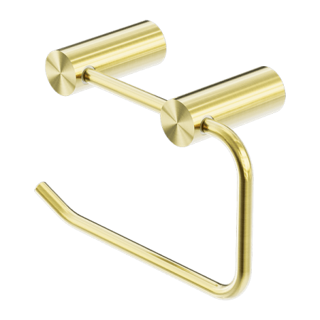 NEW MECCA TOILET ROLL HOLDER BRUSHED GOLD (NR2386BG)