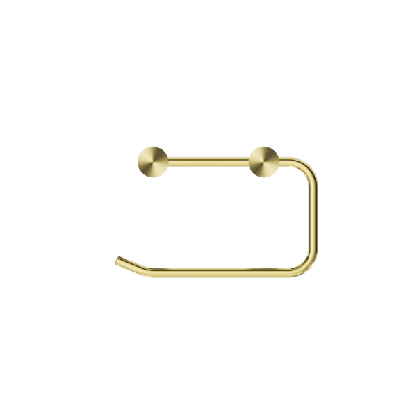 NEW MECCA TOILET ROLL HOLDER BRUSHED GOLD (NR2386BG)