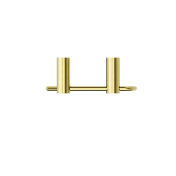 NEW MECCA TOILET ROLL HOLDER BRUSHED GOLD (NR2386BG)
