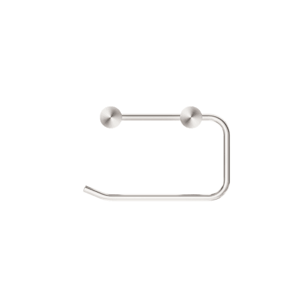 NEW MECCA TOILET ROLL HOLDER BRUSHED NICKEL (NR2386BN)