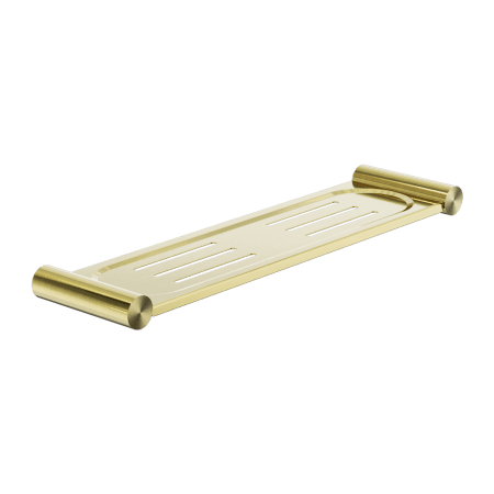 NEW MECCA METAL SHOWER SHELF BRUSHED GOLD (NR2387aBG)