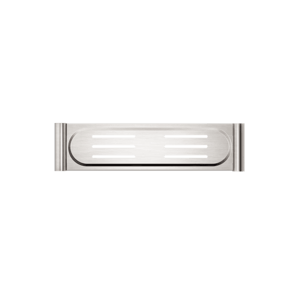 NEW MECCA METAL SHOWER SHELF BRUSHED NICKEL (NR2387aBN)
