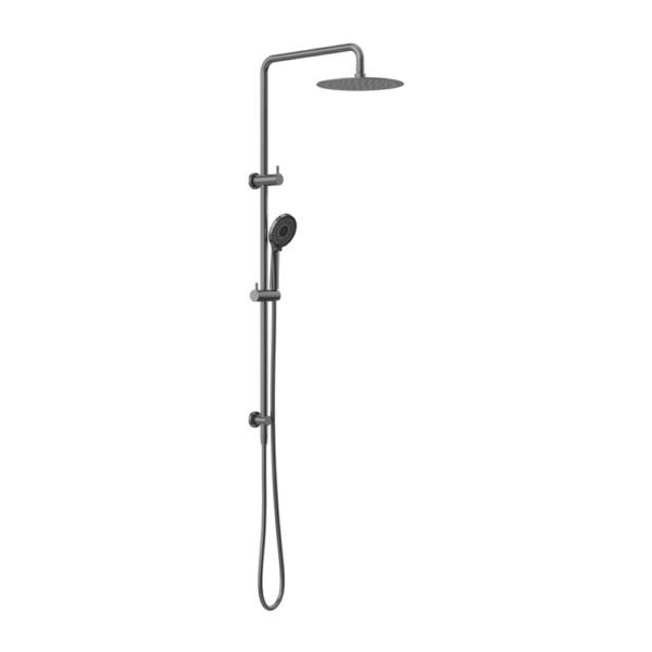 ROUND PROJECT TWIN SHOWER GUN METAL (NR232105DGM)