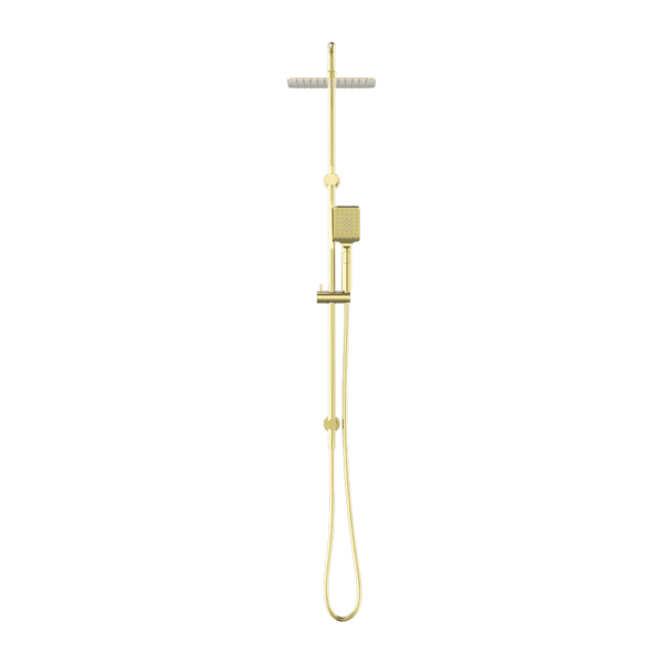 SQUARE PROJECT TWIN SHOWER BRUSHED GOLD (NR232105EBG)