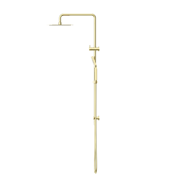 SQUARE PROJECT TWIN SHOWER BRUSHED GOLD (NR232105EBG)