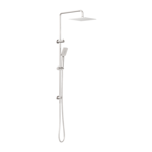 SQUARE PROJECT TWIN SHOWER BRUSHED NICKEL (NR232105EBN)