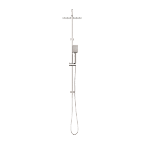 SQUARE PROJECT TWIN SHOWER BRUSHED NICKEL (NR232105EBN)