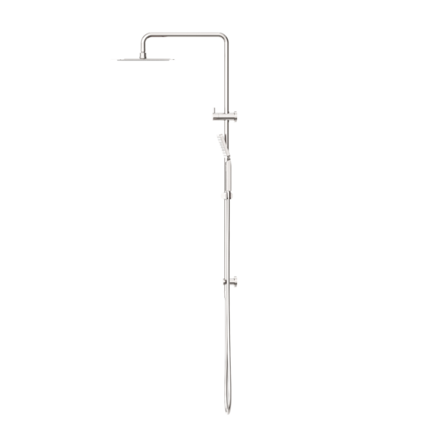 SQUARE PROJECT TWIN SHOWER BRUSHED NICKEL (NR232105EBN)