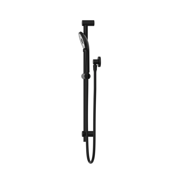ROUND METAL PROJECT RAIL SHOWER MATTE BLACK (NR318MB)