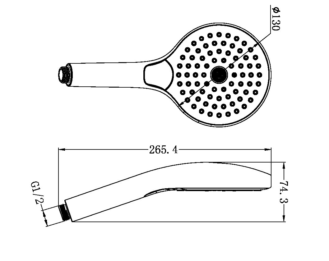 AIR HAND SHOWER II CHROME (NR508002CH)