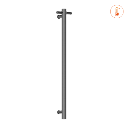 HEATED VERTICAL TOWEL RAIL GRAPHITE (NRV900HGR)