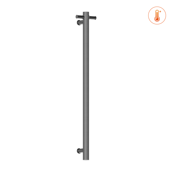 HEATED VERTICAL TOWEL RAIL GRAPHITE (NRV900HGR)