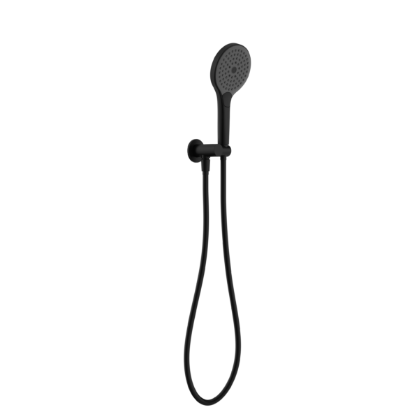 MECCA SHOWER BRACKET WITH AIR SHOWER II MATTE BLACK (NR221905fMB)