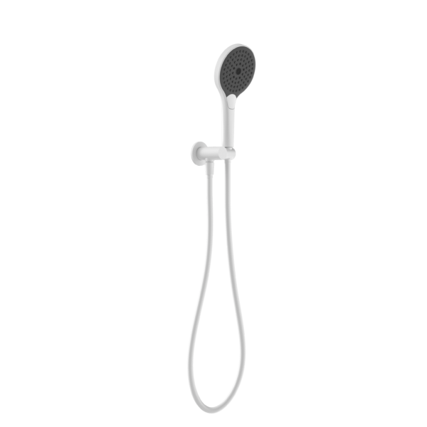MECCA SHOWER BRACKET WITH AIR SHOWER II MATTE WHITE (NR221905fMW)