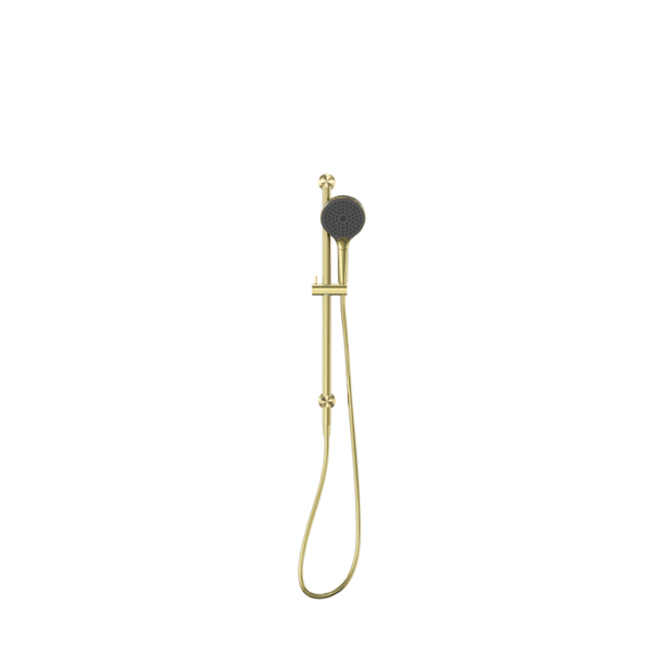 MECCA SHOWER RAIL WITH AIR SHOWER II BRUSHED GOLD (NR221905gBG)