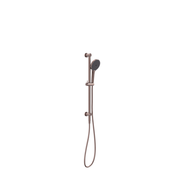 MECCA SHOWER RAIL WITH AIR SHOWER II BRUSHED BRONZE (NR221905gBZ)