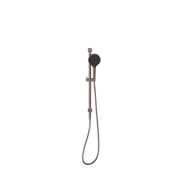 MECCA SHOWER RAIL WITH AIR SHOWER II BRUSHED BRONZE (NR221905gBZ)