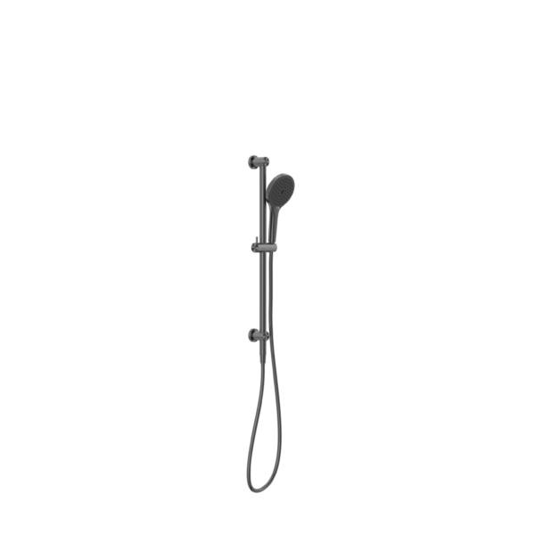 MECCA SHOWER RAIL WITH AIR SHOWER II GUN METAL (NR221905gGM)