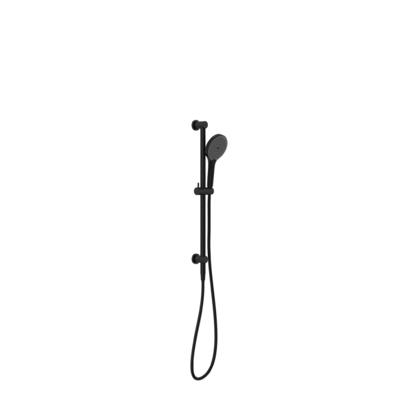 MECCA SHOWER RAIL WITH AIR SHOWER II MATTE BLACK (NR221905gMB)