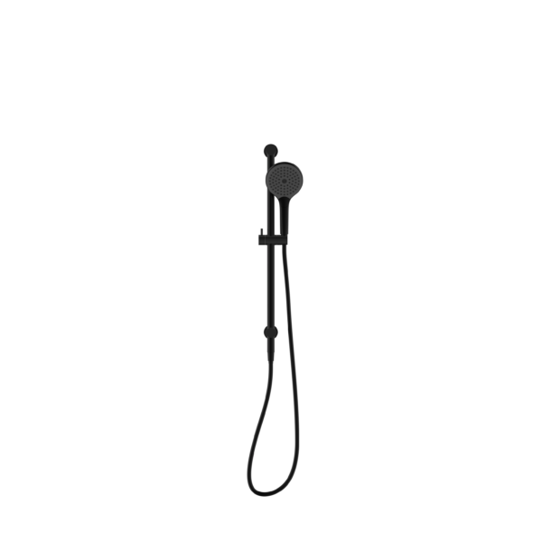 MECCA SHOWER RAIL WITH AIR SHOWER II MATTE BLACK (NR221905gMB)