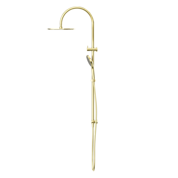 MECCA TWIN SHOWER SET WITH AIR SHOWER II BRUSHED GOLD (NR221905hBG)