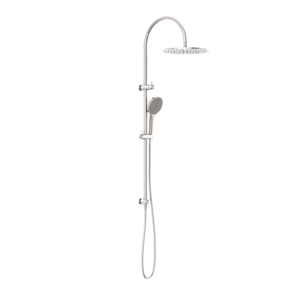 MECCA TWIN SHOWER SET WITH AIR SHOWER II BRUSHED NICKEL (NR221905hBN)