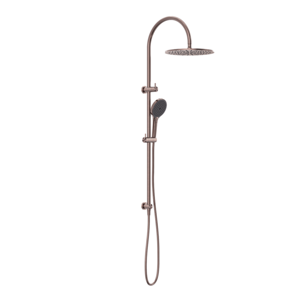 MECCA TWIN SHOWER SET WITH AIR SHOWER II BRUSHED BRONZE (NR221905hBZ)