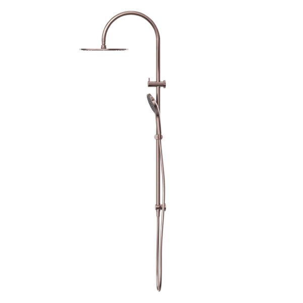 MECCA TWIN SHOWER SET WITH AIR SHOWER II BRUSHED BRONZE (NR221905hBZ)